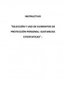 Instructivo uso EPP sustancias citostaticas