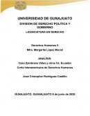 ANALISIS: Caso Zambrano Vélez y otros Vs. Ecuador Corte Interamericana de Derechos Humanos
