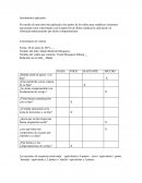 Instrumentos aplicados