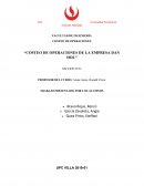 COSTEO DE OPERACIONES DE LA EMPRESA DAN HOL