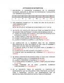 Actividades de matematicas