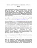 Observación del psicoanálisis de Sigmund Freud