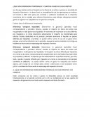 ¿Que son diferencias temporales y cuantas clases de ellas existen?