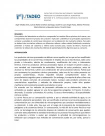 INFORME N° 8. ESPECIALIDADES CÁRNICAS. Página 1