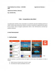 Taller 1 - Versiones de Android. Página 1