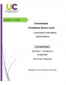 Actividad 1 “contaduría y contabilidad’’