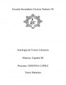 Antología de Textos Literarios