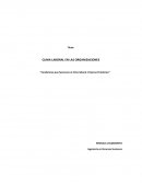 CLIMA LABORAL EN LAS ORGANIZACIONES