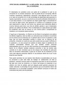 EFECTOS DEL DESEMPLEO Y LA INFLACIÓN, EN LA CALIDAD DE VIDA EN LA SOCIEDAD