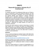 DESARROLLO ECONÓMICO ARTÍCULOS 25 Y 27 CONSTITUCIONAL.