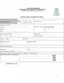 HISTORIA CLINICA Y EXAMEN FISICO INICIAL