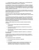 Como irian de la mano el curriculum y la necesidad de programar la enseñanza para el docente?