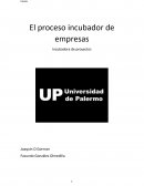 El proceso incubador de empresas Incubadora de proyectos