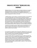ENSAYO CRITICO “REBELDES DEL SWING”