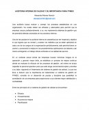 AUDITORIA INTERNA DE CALIDAD Y SU IMPORTANCIA PARA PYMES