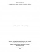 TEORÍAS Y ENFOQUES DEL DESARROLLO LOCAL Y DESCENTRALIZACIÓN