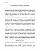 ANTECEDENTES HISTÓRICOS de EN COLOMBIA