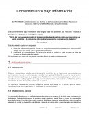 Consentimiento informado de investigación en seres humanos