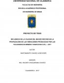 INFLUENCIA DE LA CALIDAD DEL MACIZO ROCOSO EN LA PROPAGACIÓN DE LAS VIBRACIONES PRODUCIDAS POR LAS VOLADURAS EN MINERA YANACOCHA S.R.L – 2017