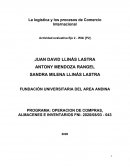LA LOGISTICA Y LOS PROCESOS DE COMERCIO INTERNACIONA