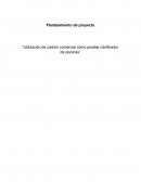 Planteamiento de proyecto “Utilización de carbón comercial como posible clarificador de piscinas”