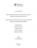 TRABAJO DE INVESTIGACIÓN PARA OPTAR EL GRADO ACADÉMICO DE MAESTRO EN ADMINISTRACIÓN DE EMPRESAS