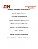 Importancia de la innovacion