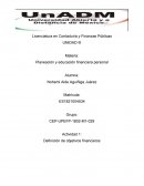 Planeación y educación financiera personal