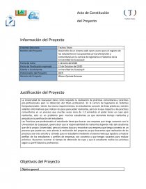Desarrollo de un sistema web Open Source para el registro de los estudiantes en sus pasantías pre-profesionales. Página 1