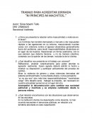 NI PRÍNCIPES NI MACHITOS