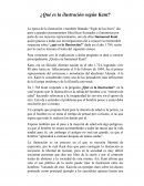 ¿Qué es la ilustración según Kant?
