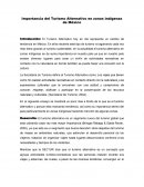 Importancia del Turismo Alternativo en zonas indígenas de México