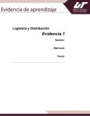Logística Y DISTRIBUCIÓN