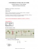 CIRCUITO TRANSFORMADOR DE CORRIENTE ALTERNA A CONTINUA