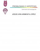 HIPOTESIS SEMINARIO DE INVESTIGACION