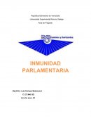 INMUNIDAD PARLAMENTARIA