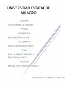 DESARROLLO EVOLUCIÓN DEL TURISMO A TRAVÉS DE LAS TIC´S