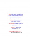 CARACTERISTICAS HIDRAULICAS (P,Q) EN LOS NUDOS COMPUTACIONALES DEL FEN ́OMENO TRANSITORIO