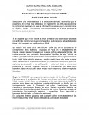 CURSO BUENAS PRACTICAS AGRICOLAS TALLER 2 “EVIDENCIA DEL PRODUCTO”