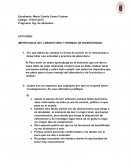 IMPORTANCIA DEL LABORATORIO Y NORMAD DE BIOSEGURIDAD