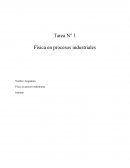 Tarea N° 1 Física en procesos industriales