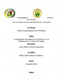 La separación psicológica: En la infancia y en la adolescencia. La Teoría del Apego