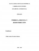 Pobreza, riqueza y redistribucion