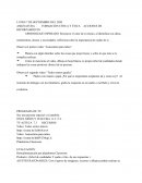 PLAN DE TRABAJO PARA PRIMER GRADO