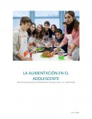 LA ALIMENTACIÓN EN EL ADOLESCENTE