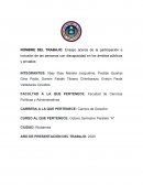 LA PARTICIPACIÓN E INCLUSIÓN DE LAS PERSONAS CON DISCAPACIDAD EN LOS ÁMBITOS PÚBLICOS Y PRIVADOS