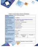 FORMATO PLAN DE TRABAJO PRÁCTICA PROFESIONAL
