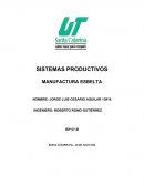 SISTEMAS PRODUCTIVOS MANUFACTURA ESBELTA