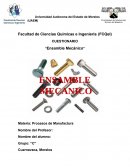 CUESTIONARIO “Ensamble Mecánico”