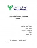Los Grandes Escritores Universales. “Actividad 1”